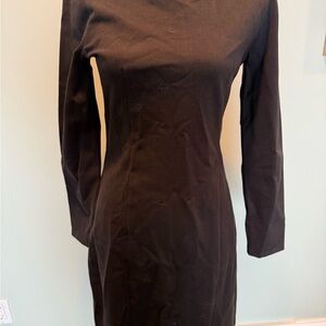 J. Crew Elegant Black Midi Dress